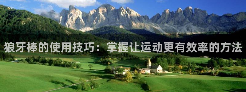 熊猫体育官网下载开户：狼牙棒的使用技巧：掌握让运动更有效率的